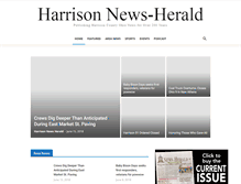 Tablet Screenshot of harrisonnewsherald.com